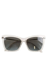 Lunettes de soleil Jimmy Choo Blanc en Plastique - Seconde Main