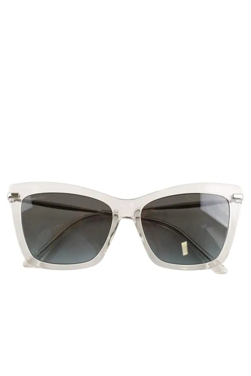 Lunettes de soleil Jimmy Choo Blanc en Plastique - Seconde Main