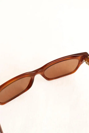 Lunettes de soleil Jimmy Choo Marron en Plastique
