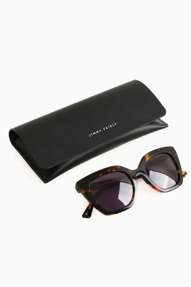 Lunettes de soleil Jimmy Fairly La Wind Marron en Plastique
