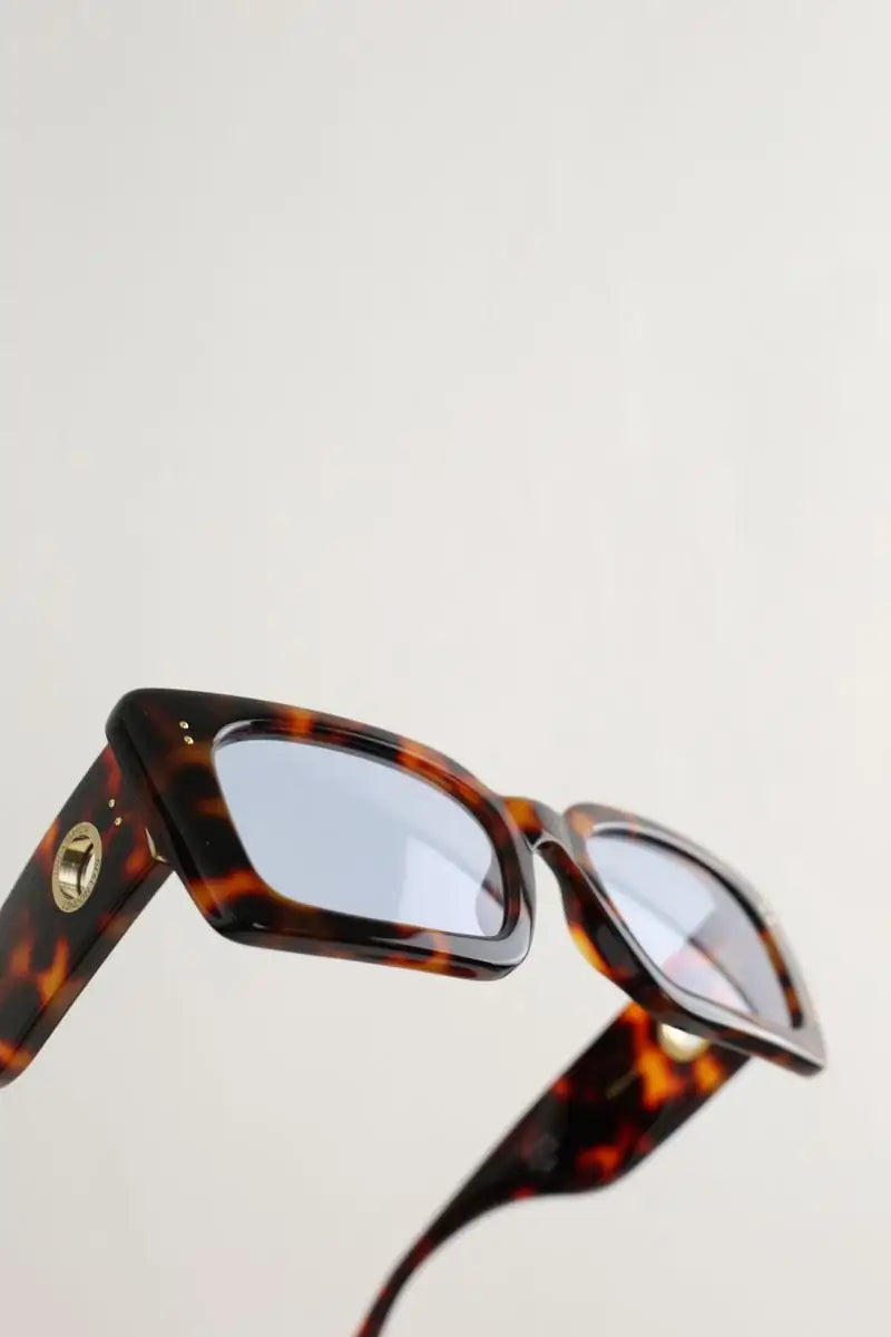 Lunettes de soleil Linda Farrow Marron en Plastique