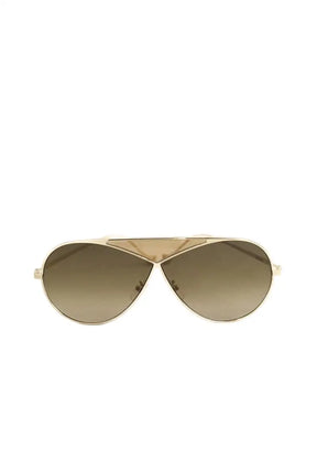 Lunettes de soleil Loewe Doré en Métal - Seconde Main