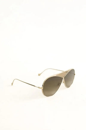 Lunettes de soleil Loewe Doré en Métal