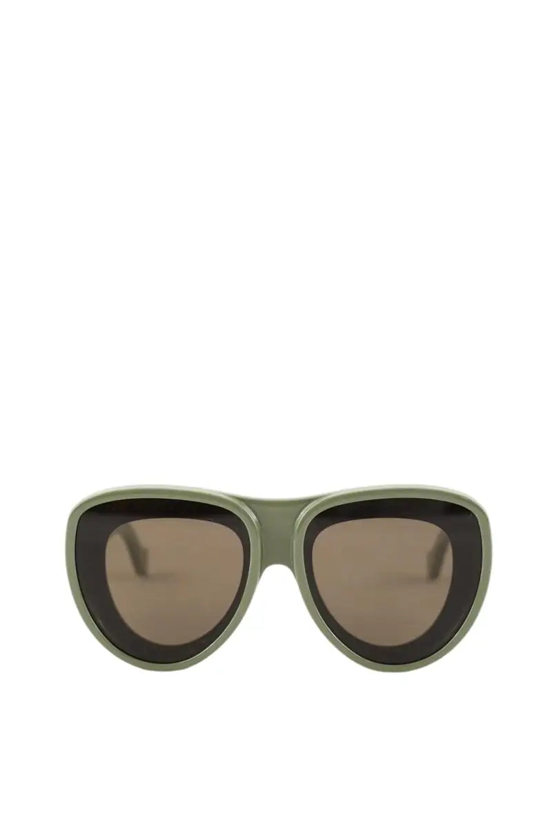 Lunettes de soleil Loewe Kaki en Plastique - Seconde Main