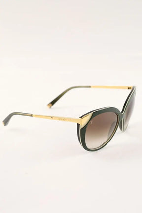 Lunettes de soleil Louis Vuitton Vert en Plastique