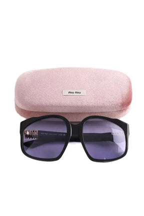 Lunettes de soleil Miu Miu Bleu en Plastique