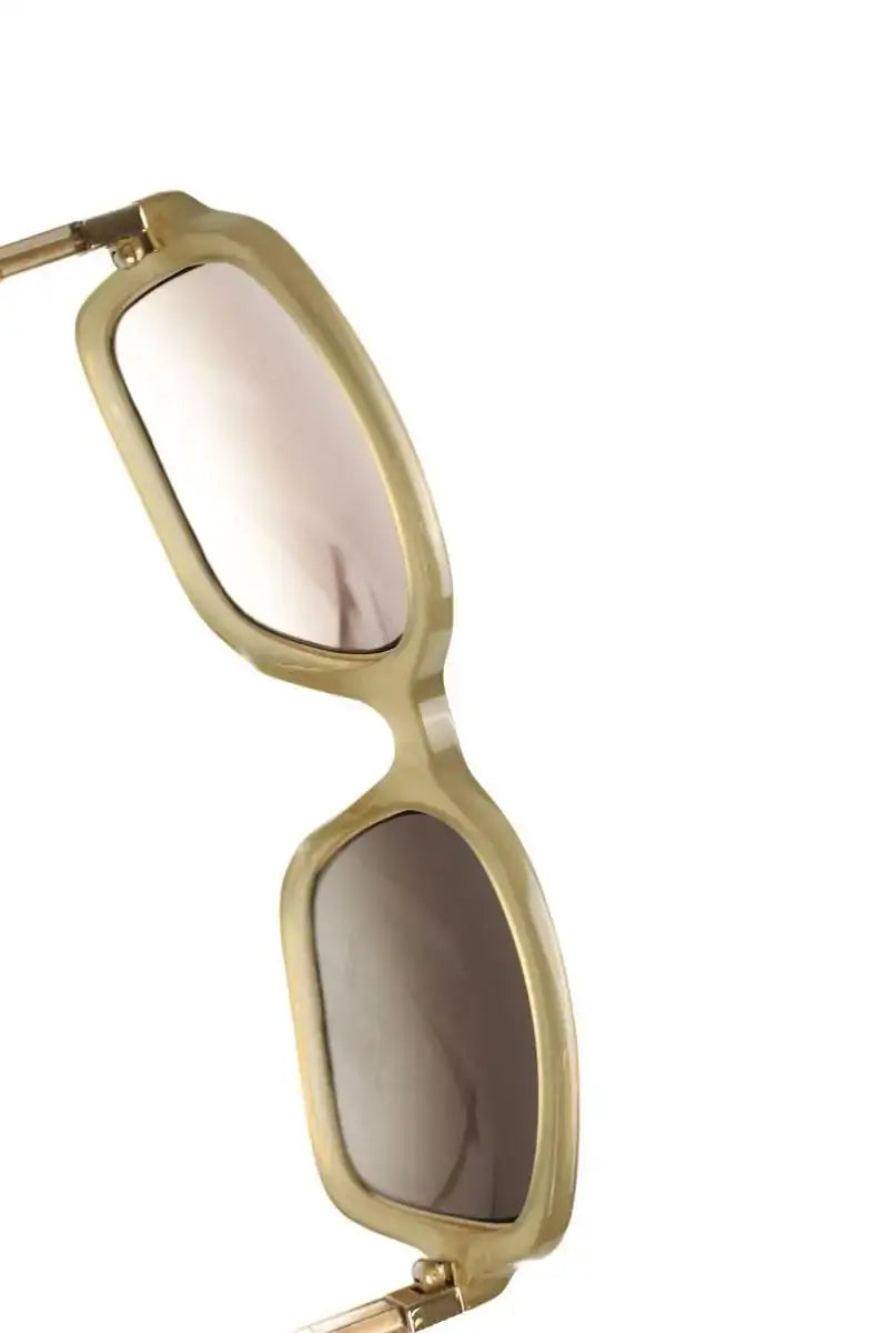 Lunettes de soleil Nina Ricci Kaki en Plastique