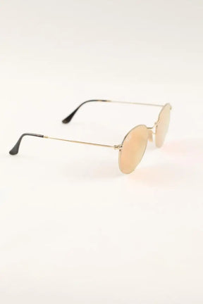 Lunettes de soleil Ray-Ban Doré en Métal
