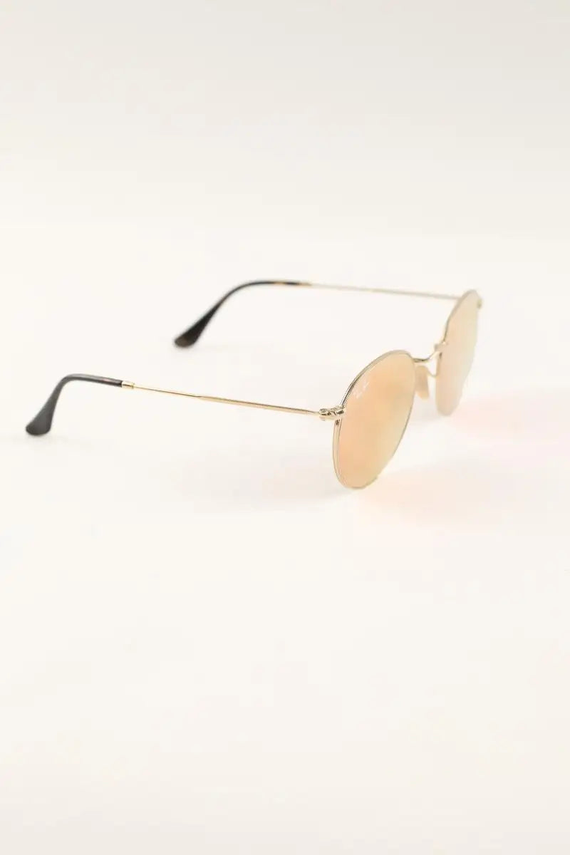 Lunettes de soleil Ray-Ban Doré en Métal