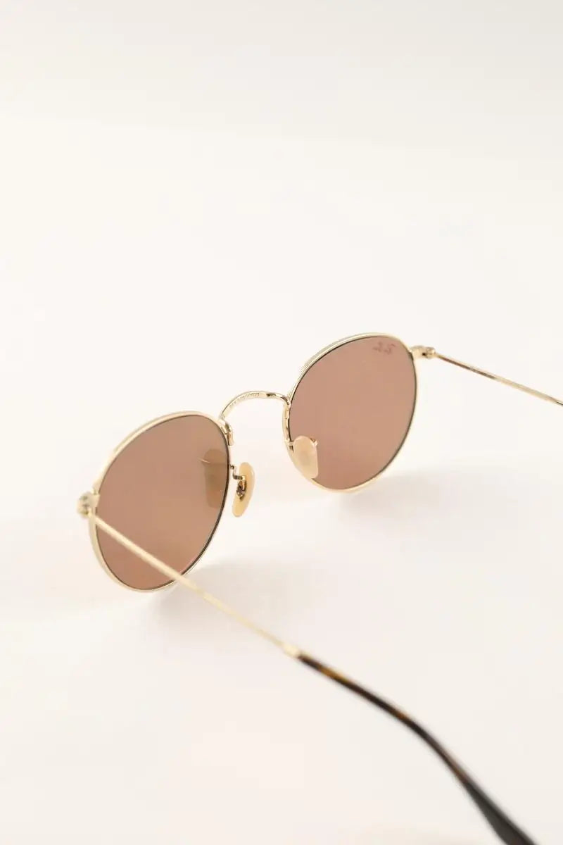 Lunettes de soleil Ray-Ban Doré en Métal