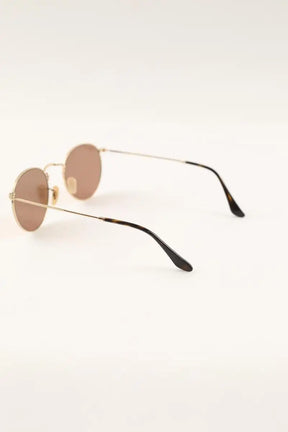 Lunettes de soleil Ray-Ban Doré en Métal