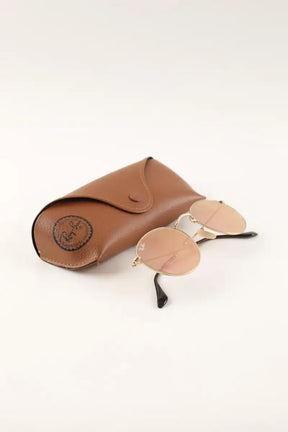 Lunettes de soleil Ray-Ban Doré en Métal