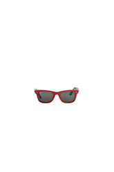 Lunettes de soleil Ray-Ban Rouge en Plastique - Seconde Main