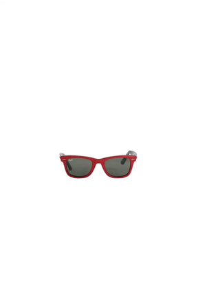 Lunettes de soleil Ray-Ban Rouge en Plastique - Seconde Main