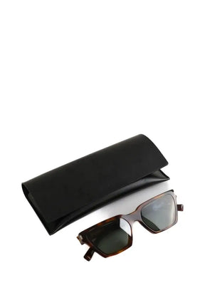 Lunettes de soleil Saint Laurent Marron en Plastique