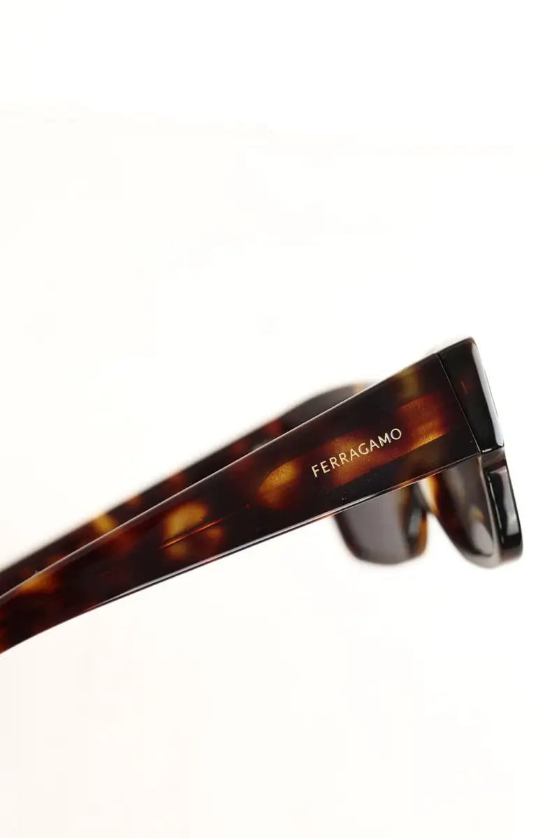 Lunettes de soleil Salvatore Ferragamo Marron en Plastique