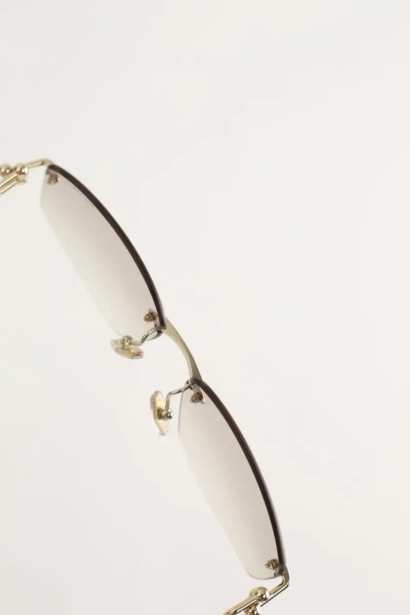 Lunettes de soleil Tiffany Marron en Plastique