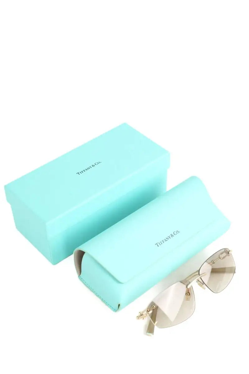 Lunettes de soleil Tiffany Marron en Plastique