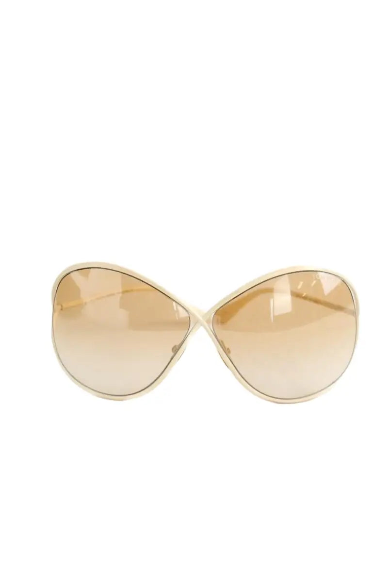 Lunettes de soleil Tom Ford Blanc en Métal - Seconde Main