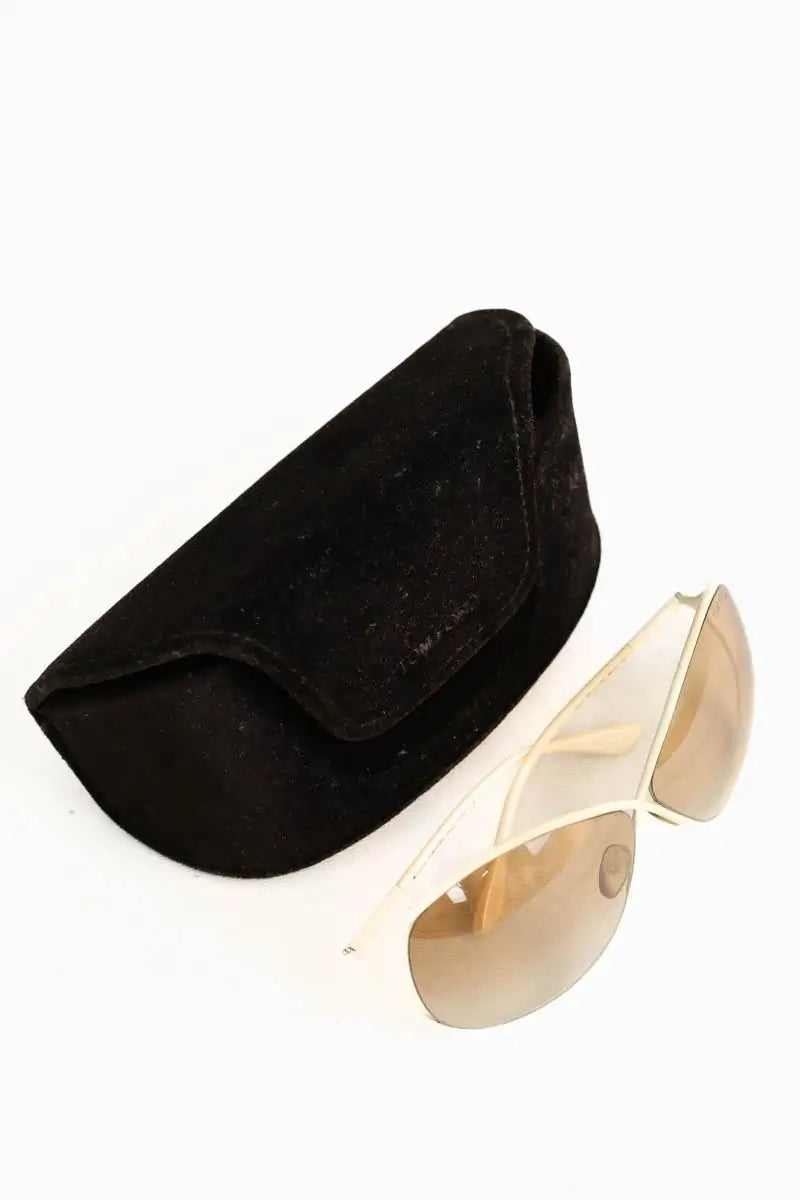 Lunettes de soleil Tom Ford Blanc en Métal