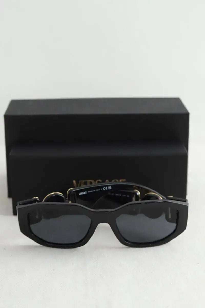 Lunettes de soleil Versace Noir en Plastique