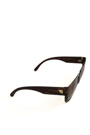 Lunettes de soleil Yves Saint Laurent Marron en Plastique