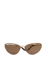 Lunettes rétro Dior Marron en Métal - Seconde Main