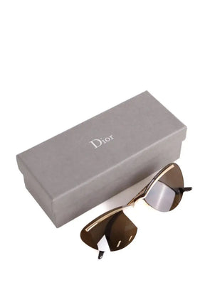 Lunettes rétro Dior Marron en Métal