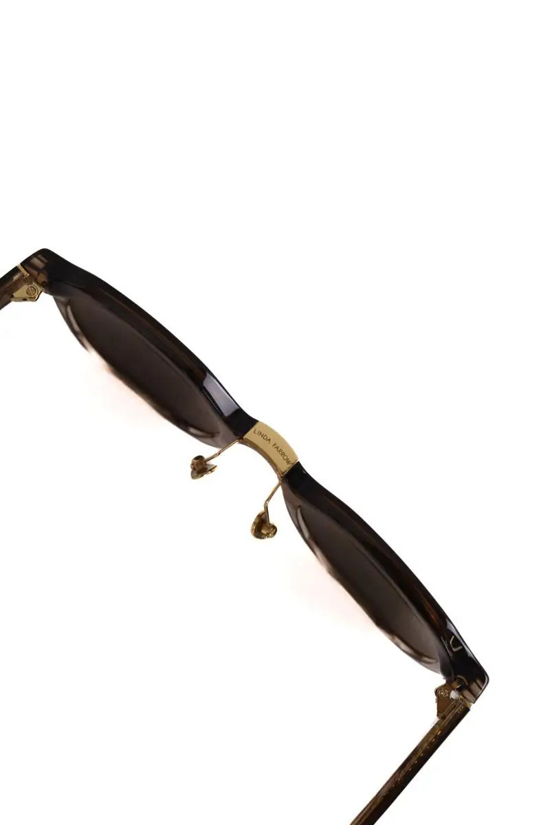 Lunettes rétro Linda Farrow Marron en Autres