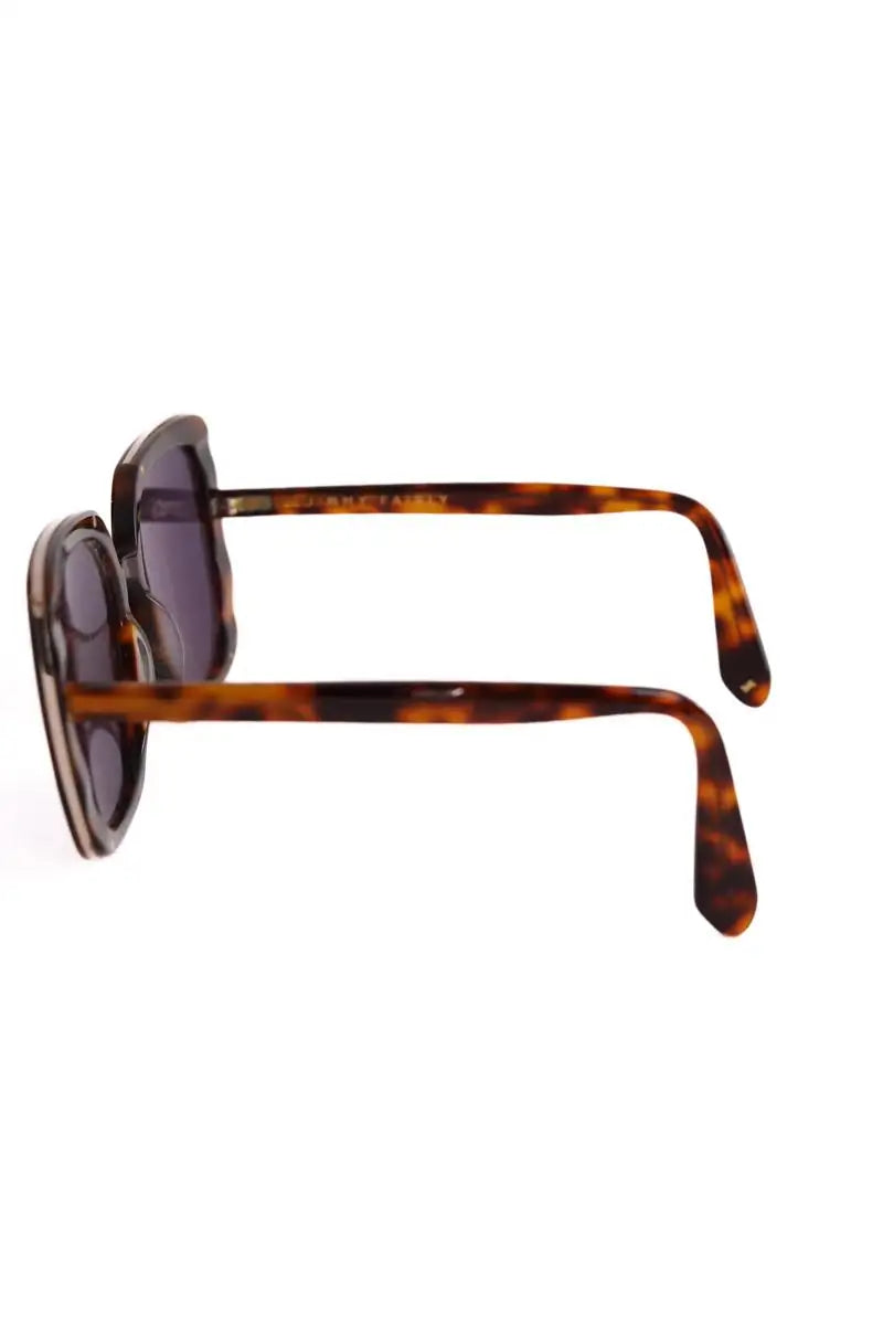 Lunettes surdimensionné Jimmy Fairly Marron en Plastique