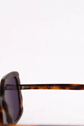 Lunettes surdimensionné Jimmy Fairly Marron en Plastique