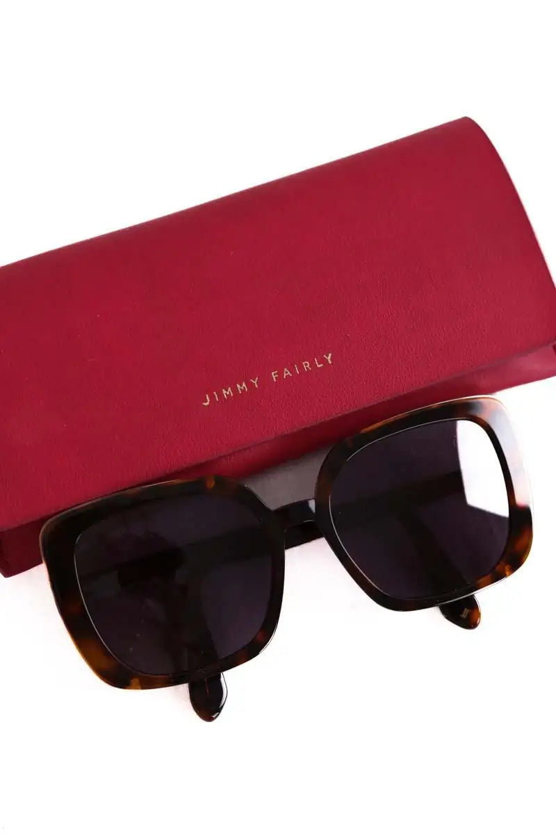 Lunettes surdimensionné Jimmy Fairly Marron en Plastique