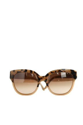 Lunettes surdimensionné Stella McCartney Marron en Plastique - Seconde Main