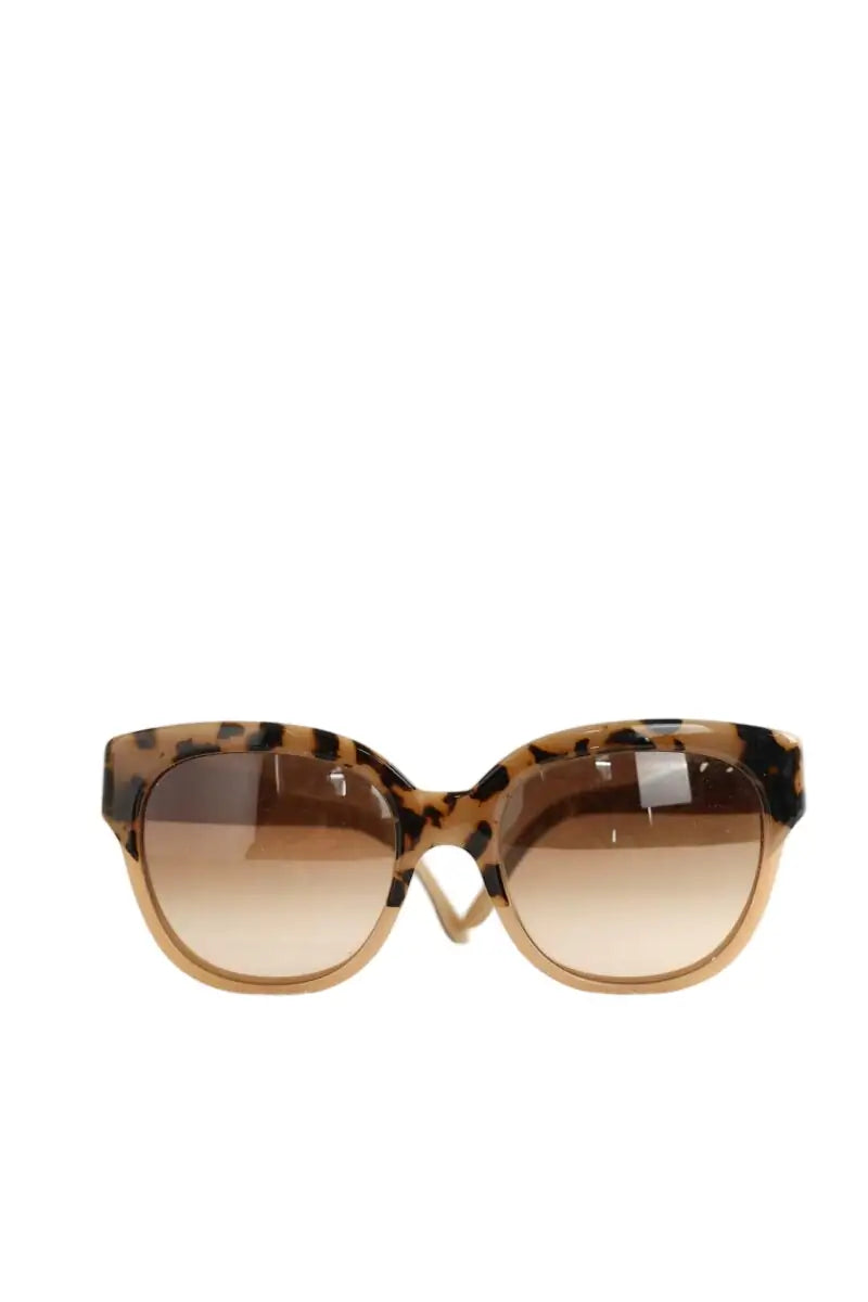 Lunettes surdimensionné Stella McCartney Marron en Plastique - Seconde Main