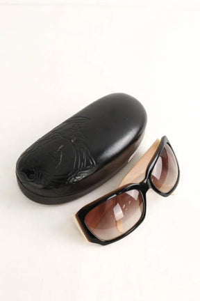 Lunettes surdimensionné Versace Noir en Plastique
