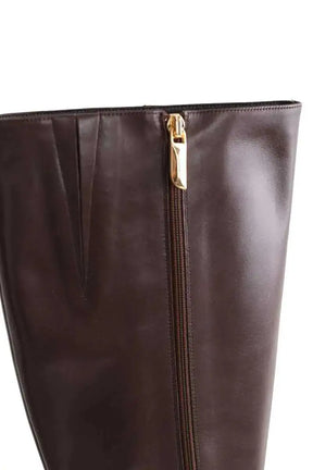 Bottes LK Bennett Stevie Marron en Cuir