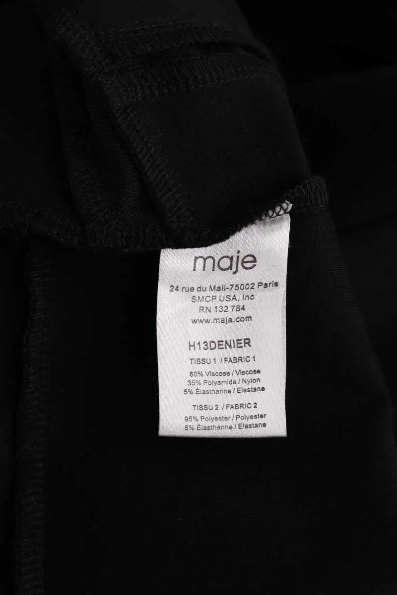 Robe Maje Noir en Synthétique
