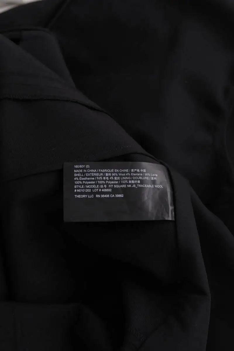 Combinaison Theory Noir en Laine