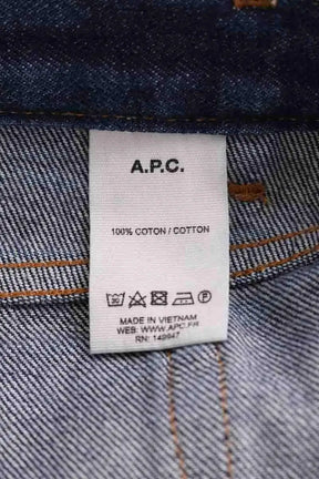 Jean droit APC Bleu en Coton