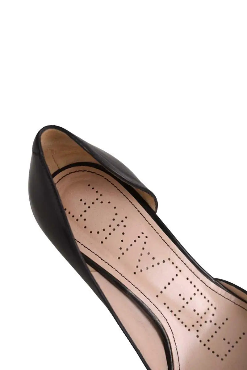 Talons Free Lance Noir en Cuir