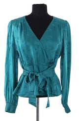 Blouse The Kooples Bleu en Viscose, taille L - Seconde Main