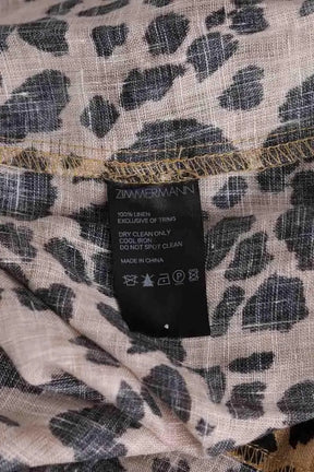 Jupe Zimmermann Beige en Lin