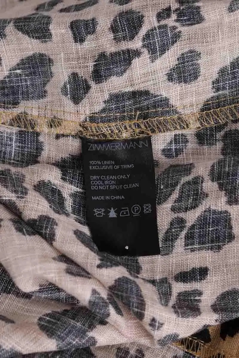 Jupe Zimmermann Beige en Lin