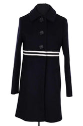 Manteau Maje Marine en Laine, taille S - Seconde Main