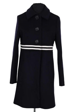 Manteau Maje Marine en Laine, taille S - Seconde Main
