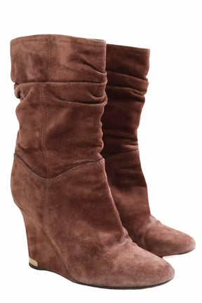 Boots Louis Vuitton Marron en Daim