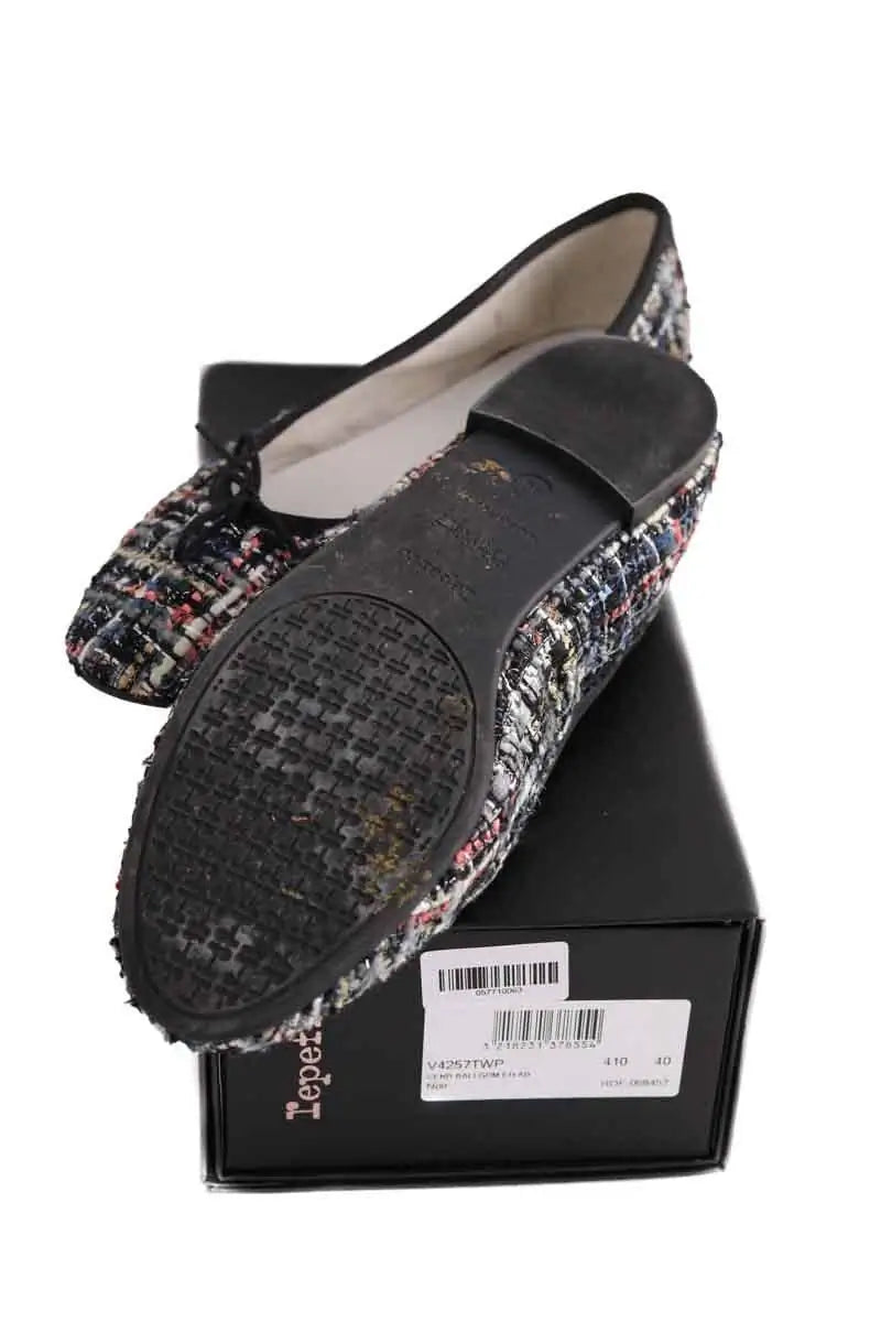 Ballerines Repetto Noir en Tissu