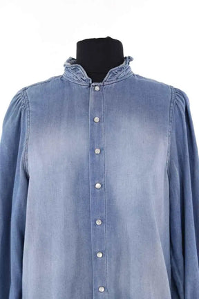 Chemise Ba&Sh Bleu en Coton