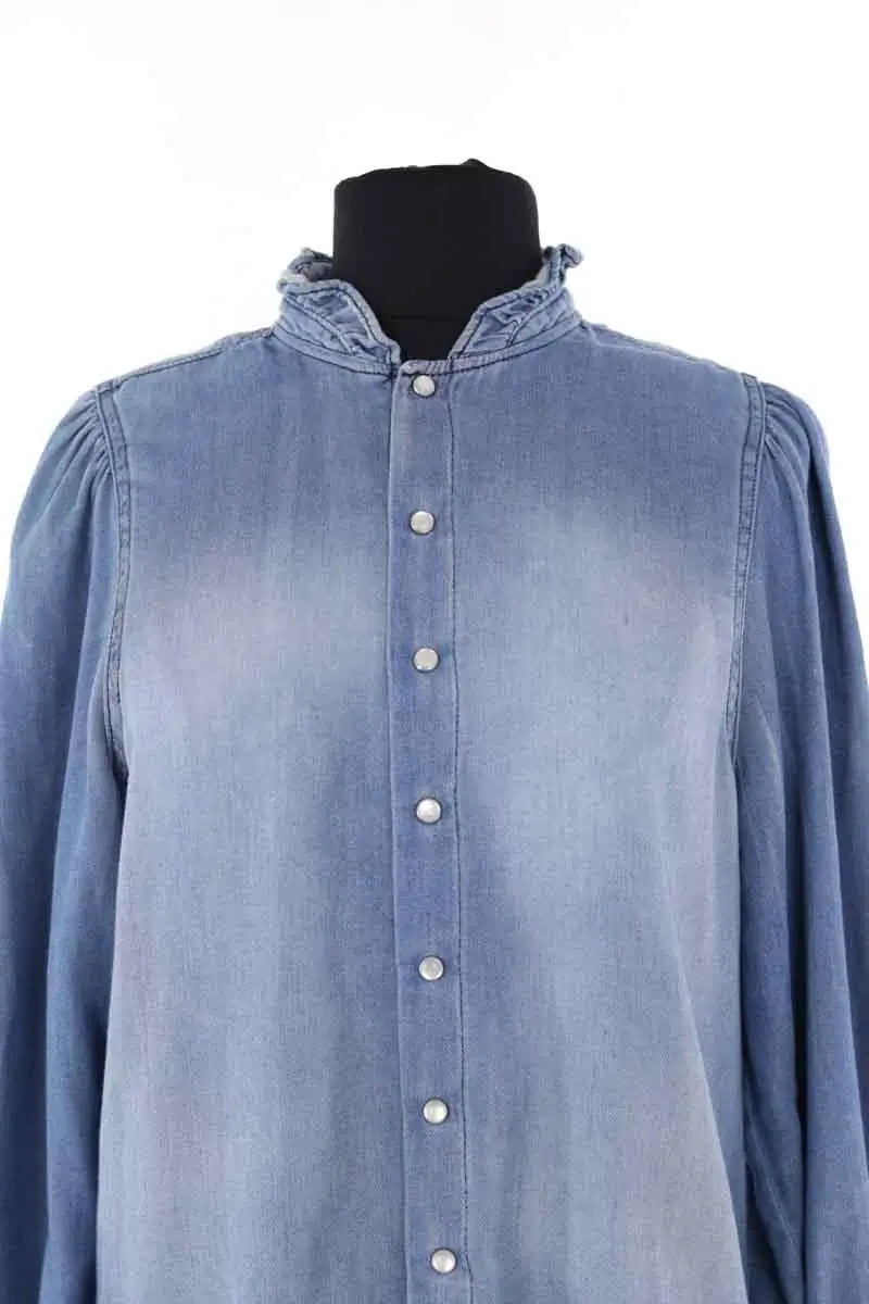 Chemise Ba&Sh Bleu en Coton