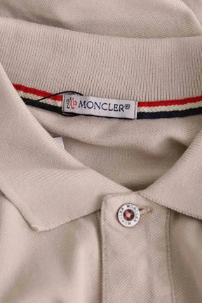 Polo Moncler Beige en Coton